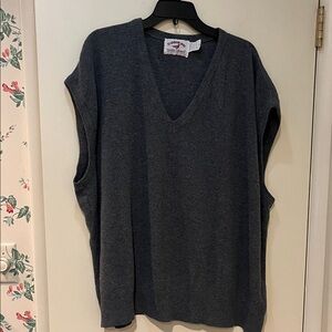 Harbor Bay Grey Knit Sweater Vest 4XL